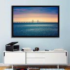 Øresund Bridge at Sunset Wall Art