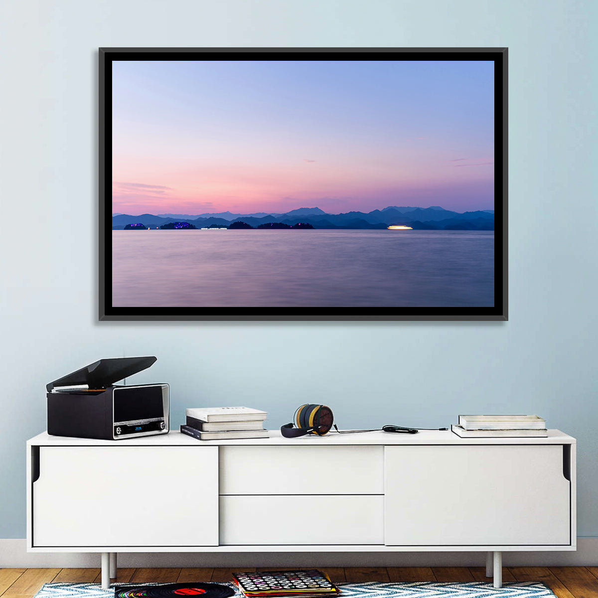 Hangzhou Thousand Island Lake at Dusk Wall Art