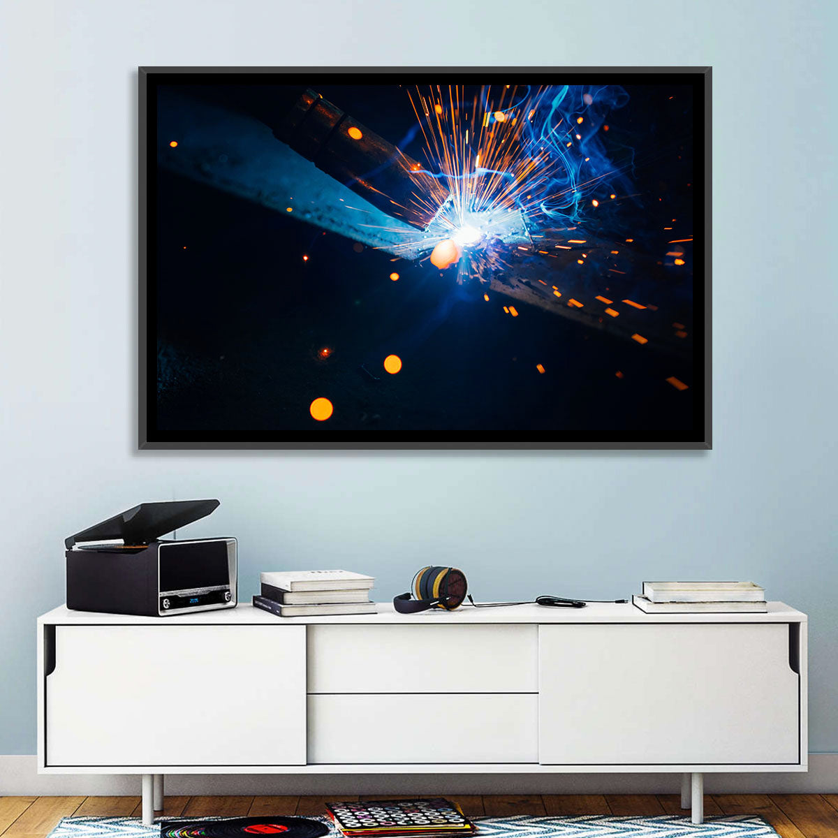 Molten Metal Sparks Wall Art