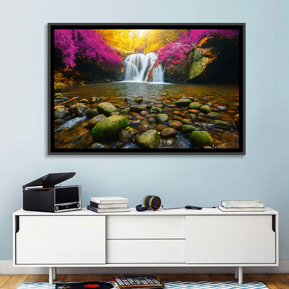 Phu Soi Dao Waterfall at Dusk Wall Art