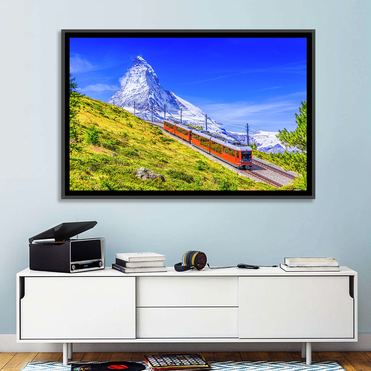 Gornergrat Train and Matterhorn Wall Art