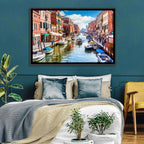 Sunlit Burano Canal, Venice Wall Art