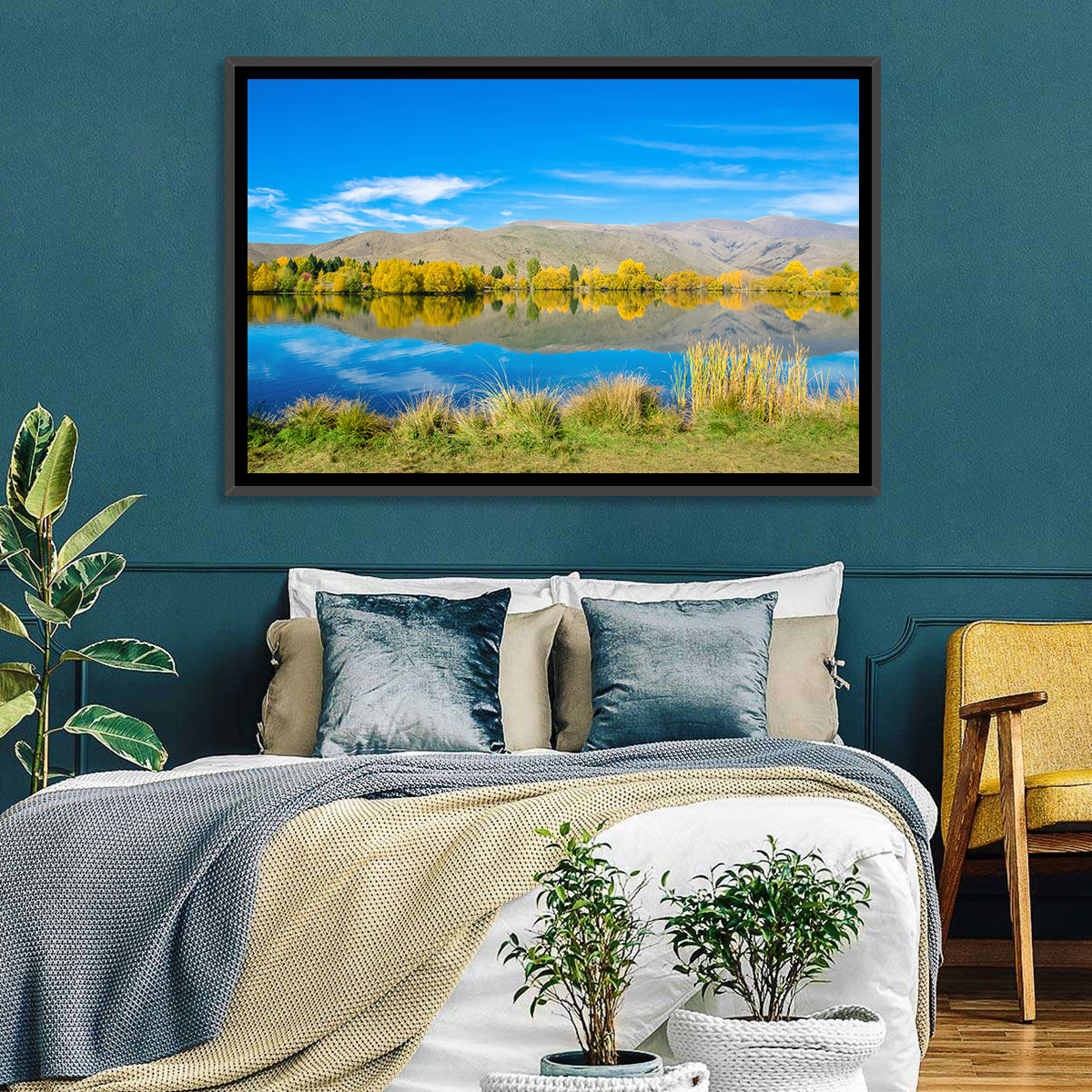Ruataniwha Autumn Reflection Wall Art