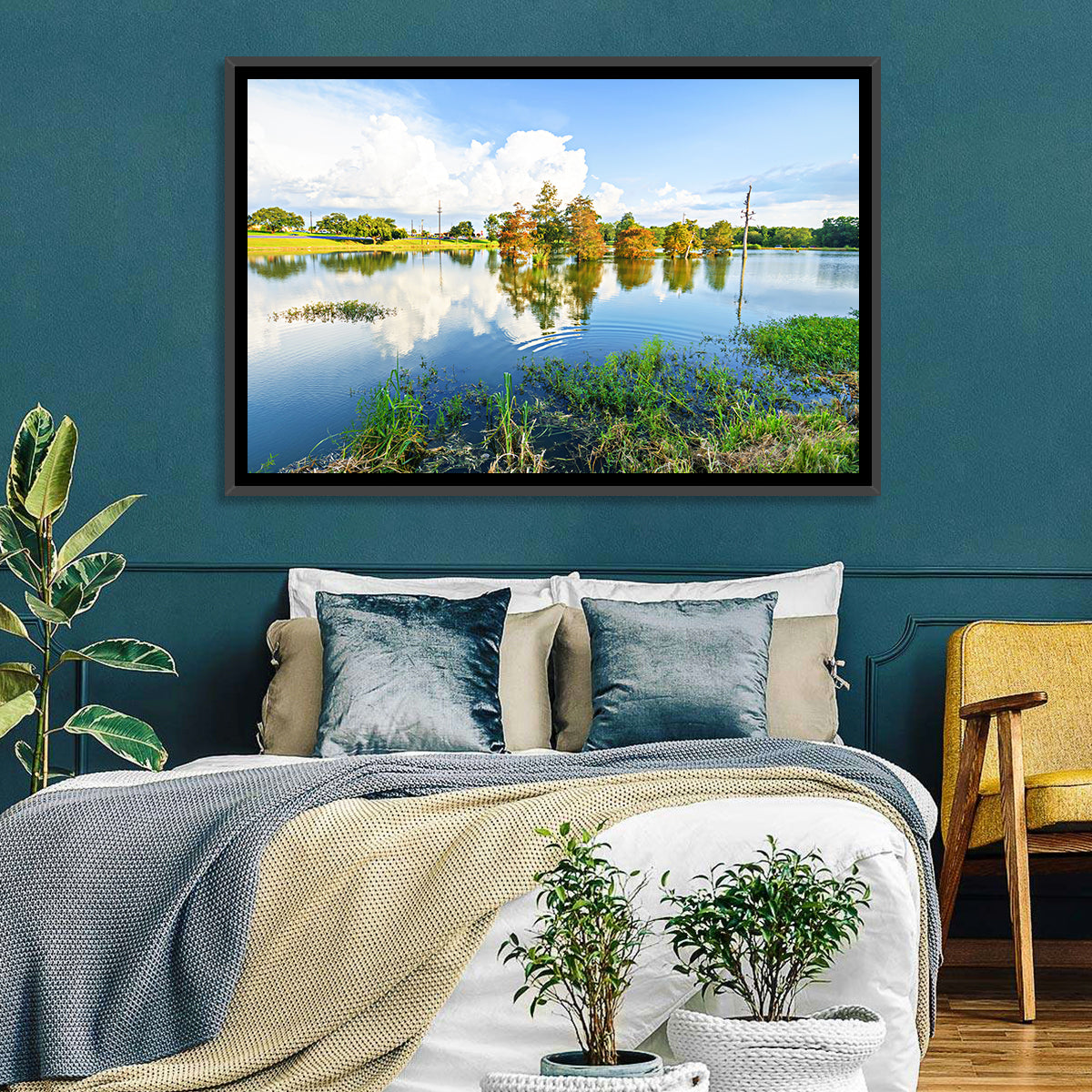 Lafayette Bayou Reflection Wall Art