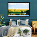 Louisiana Bayou Marsh at Golden Hour Wall Art