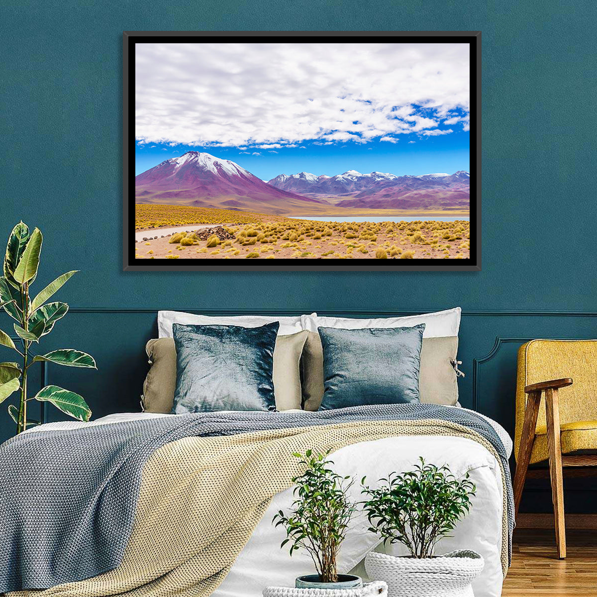 Lascar Snow-capped Volcano Wall Art