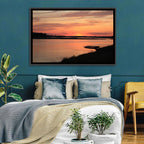 Missouri River Sunset at Dusk Wall Art