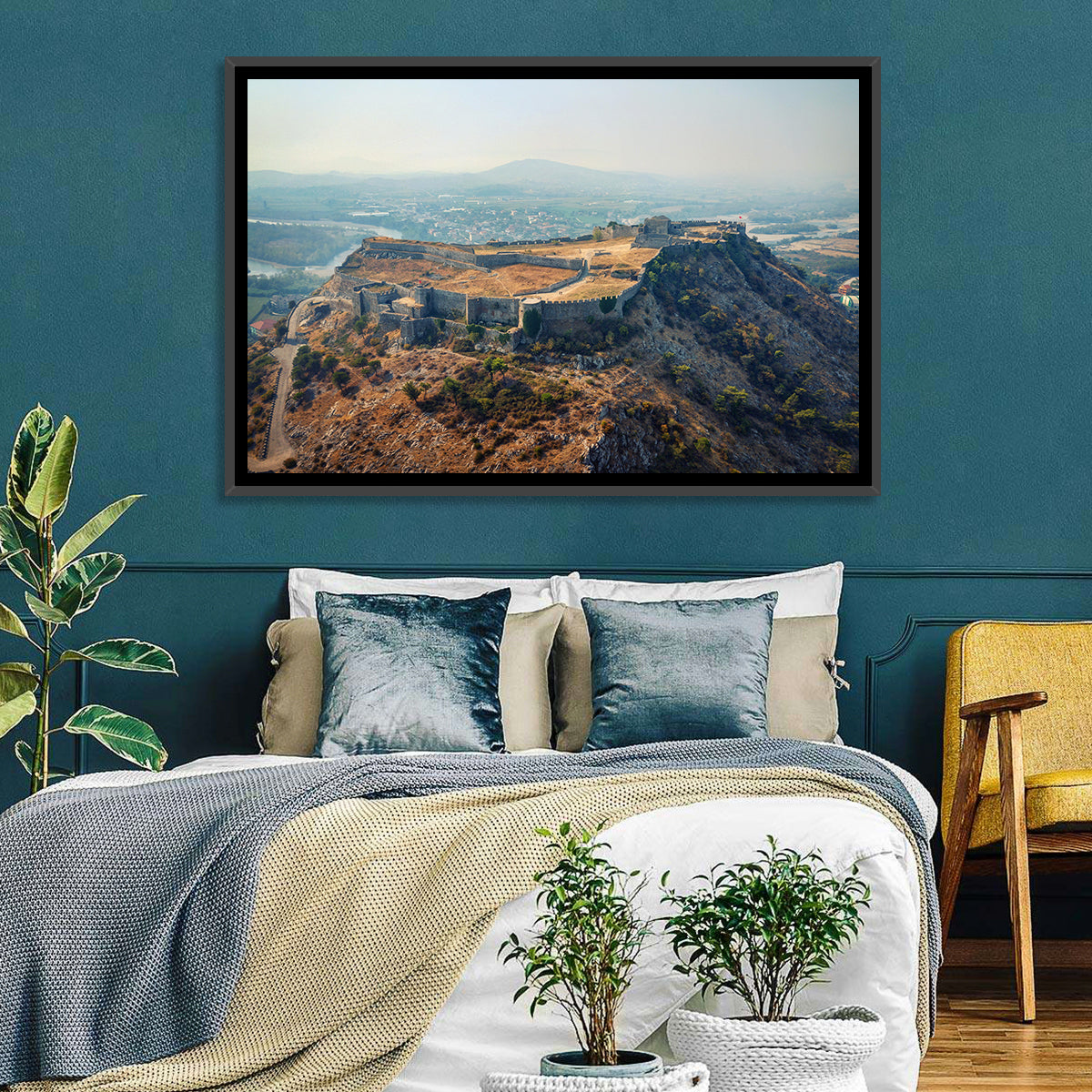 Rozafa Castle Aerial View Wall Art