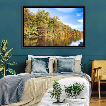Lake Surprise Autumn Reflection Wall Art