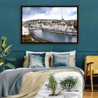 Limmat River at Fraumünster, Zurich Wall Art