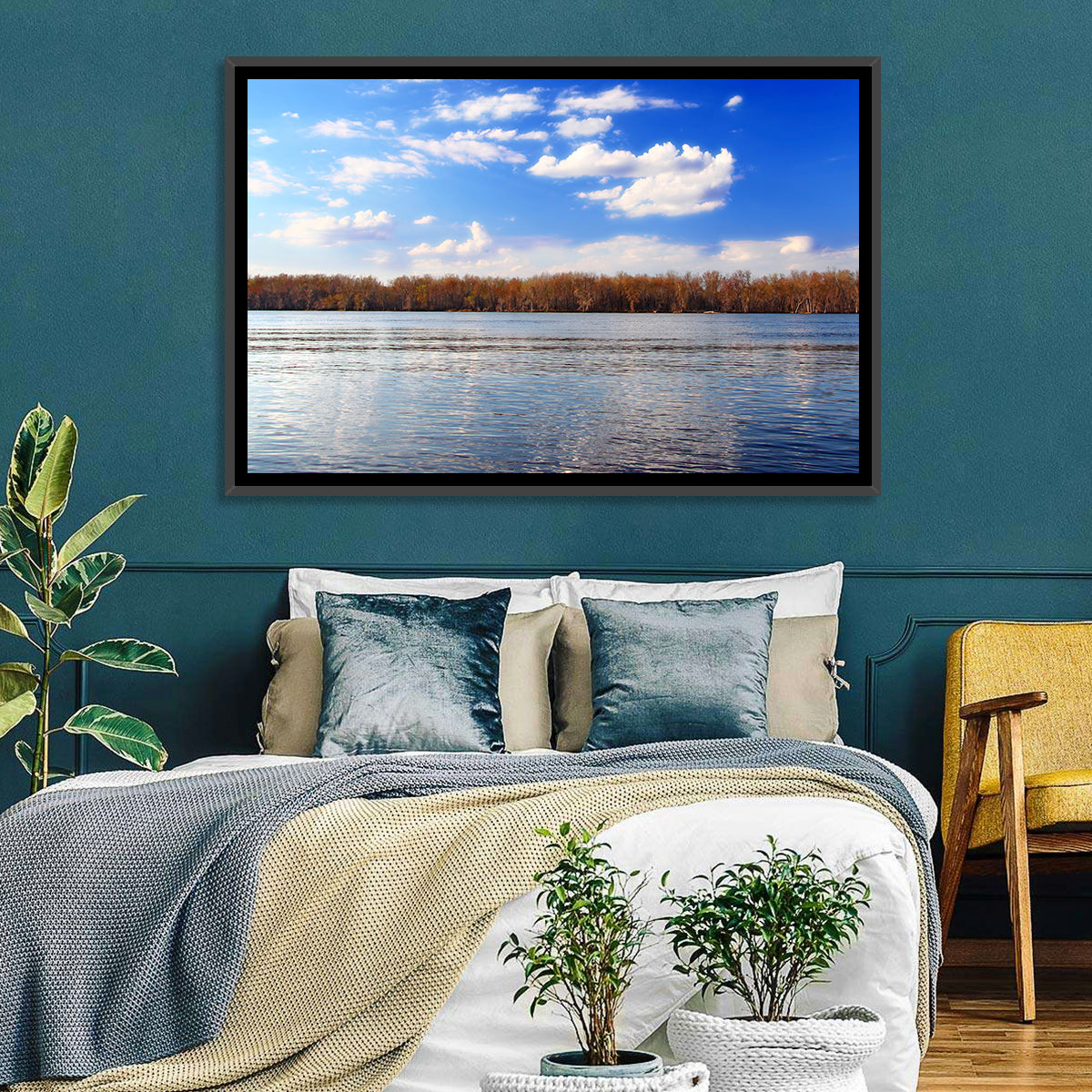 Andalusia Slough Autumn River Wall Art