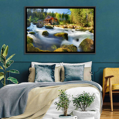 Salzburg Stream with Watermill Wall Art