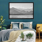 Skadar Lake Monochrome Landscape Wall Art