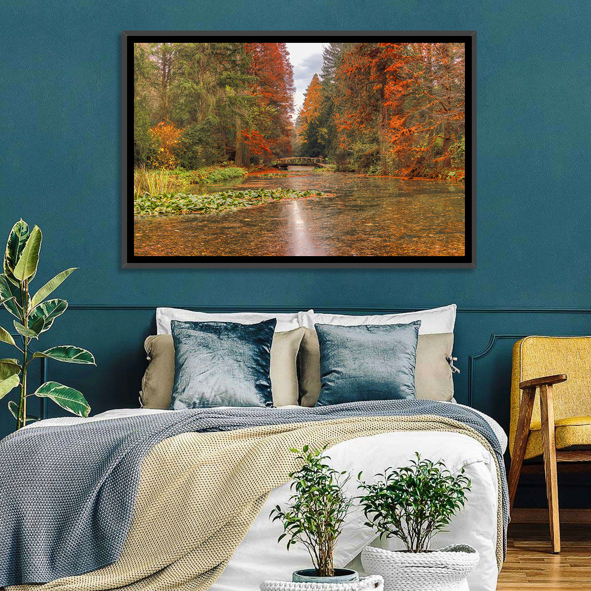 Simeria Arboretum Autumn Lake Wall Art