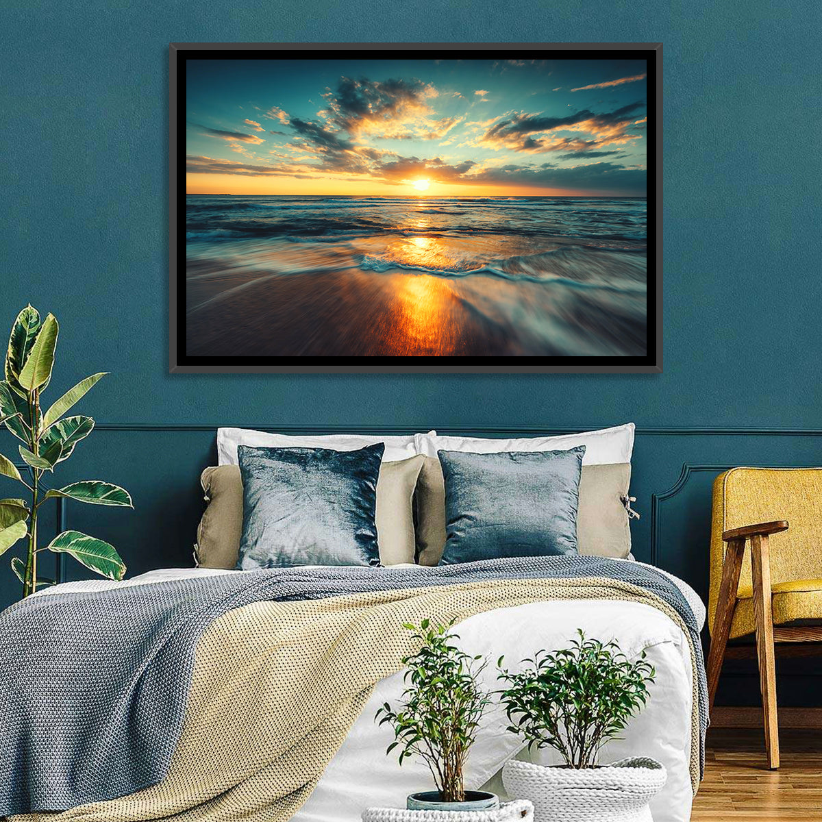 Cloudscape Over Beach Wall Art
