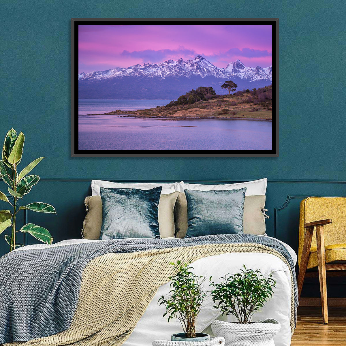 Beagle Channel Purple Dawn Wall Art