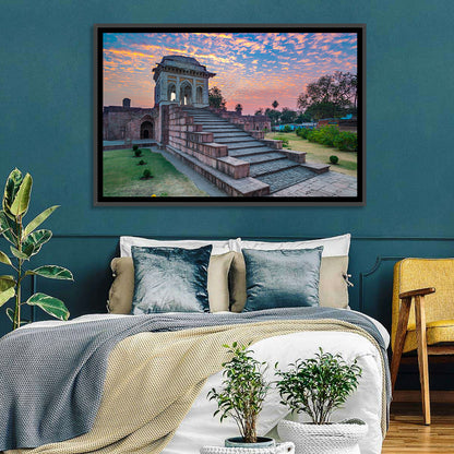 Jahaz Mahal Staircase at Sunset Wall Art