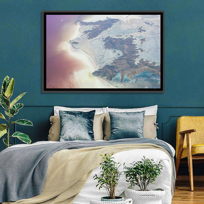 Urmia Lake Aerial View Wall Art