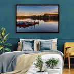 Dutzendteich Lake at Golden Hour Wall Art