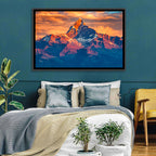 Machhapuchhre Sunrise Over Pokhara Wall Art