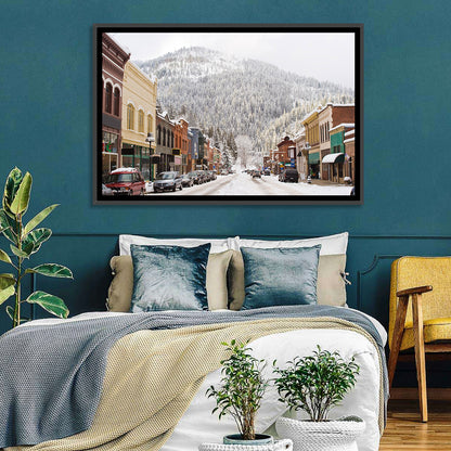 Snow Covered Mountain Main Street Wall Art