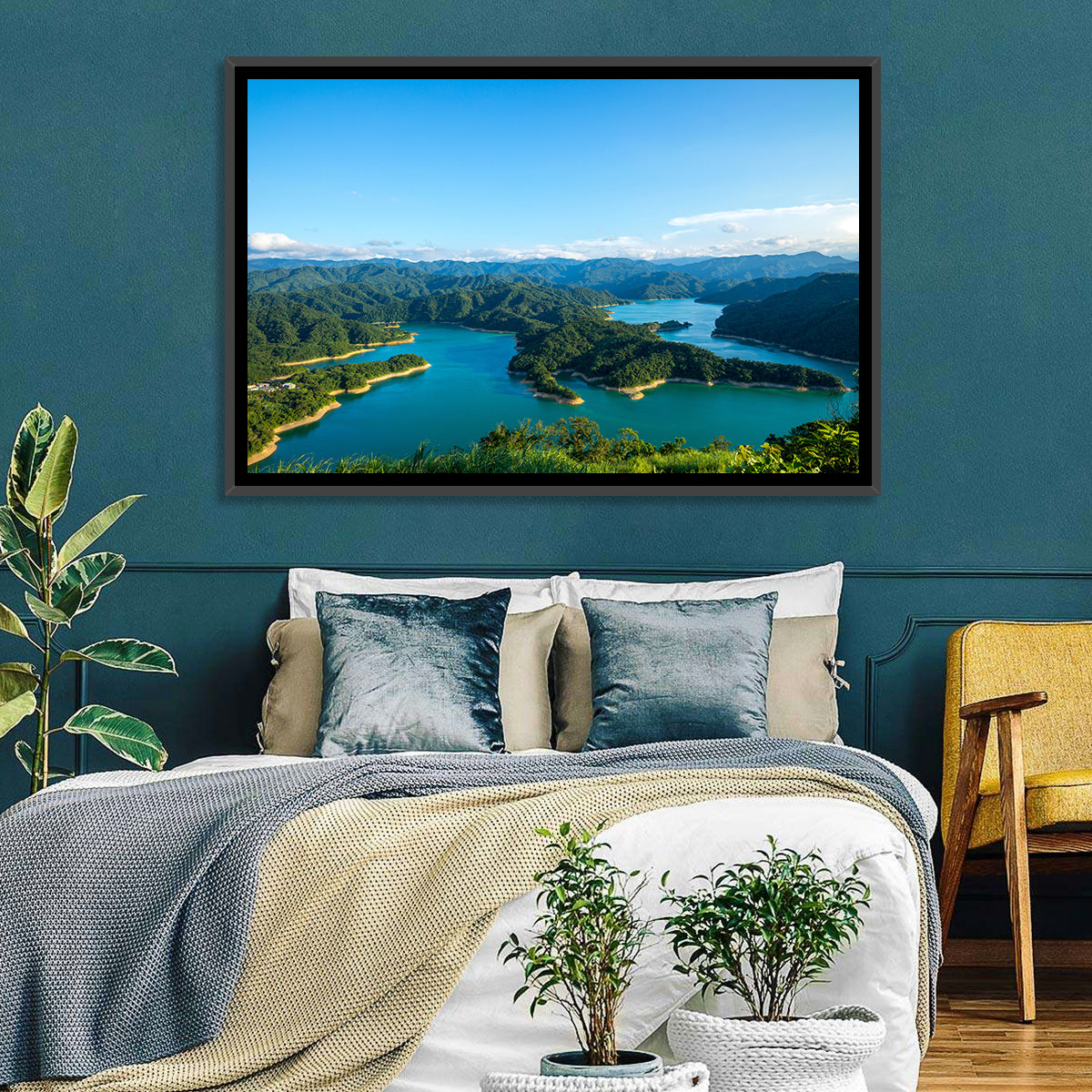 Emerald Qiandao Lake Wall Art