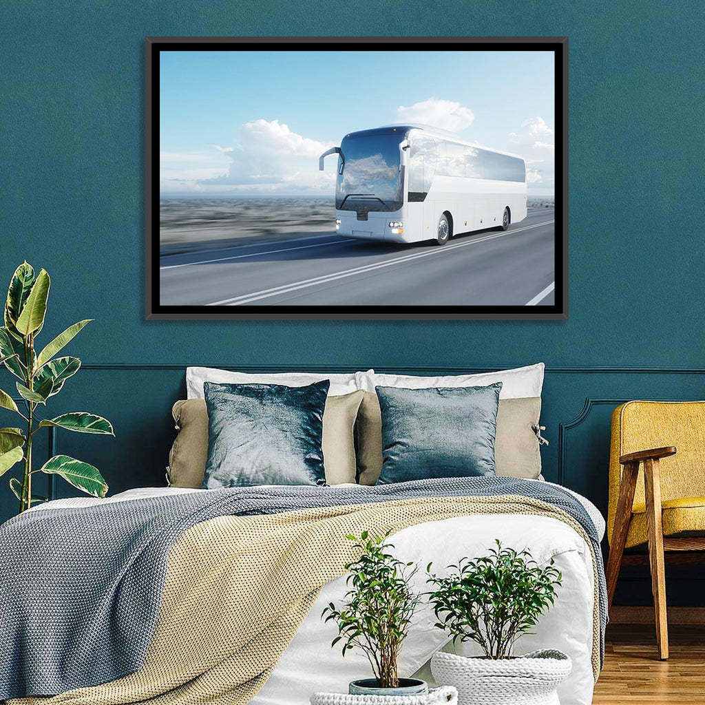 Desert Highway Tour Bus Wall Art