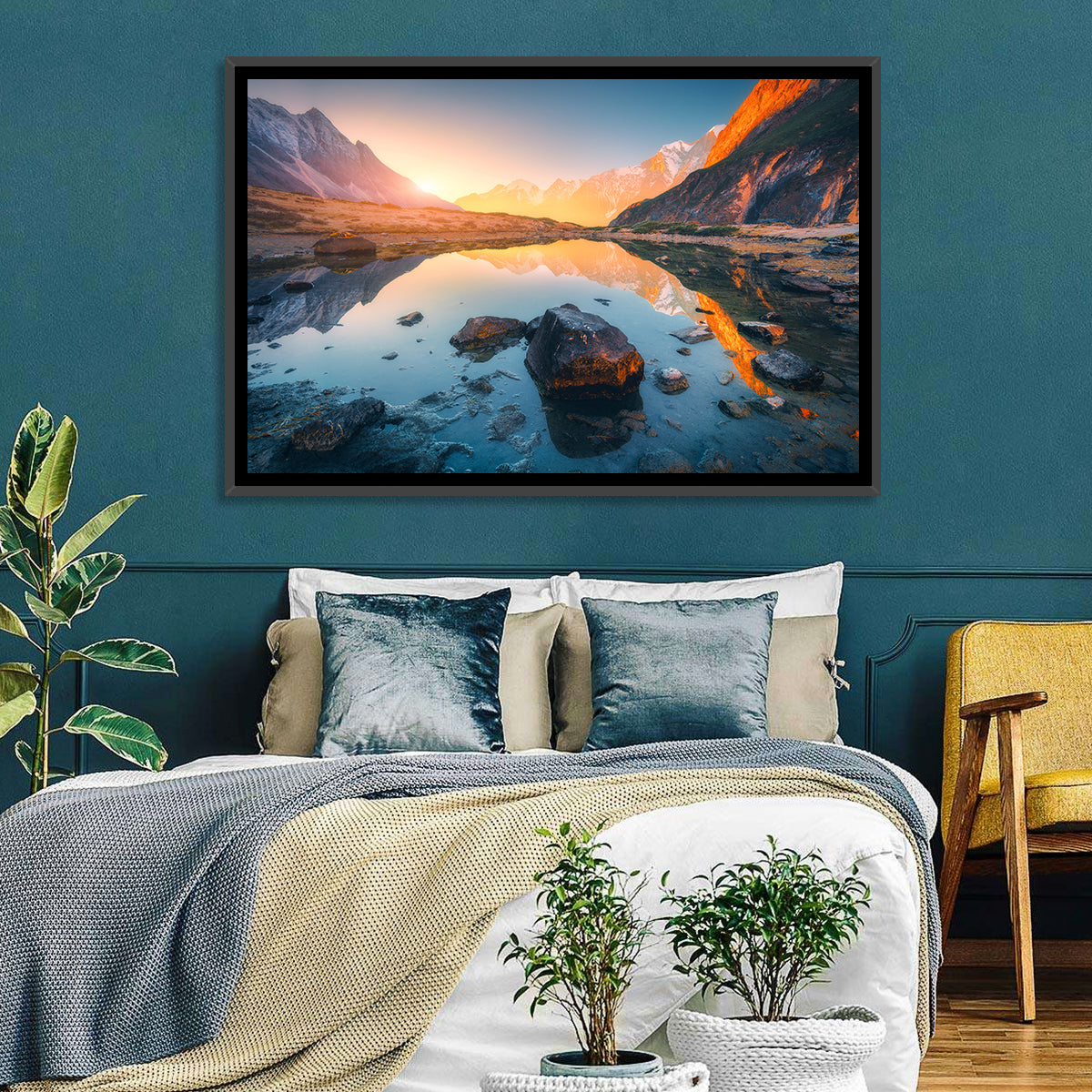 Himalayan Lake Reflections Wall Art