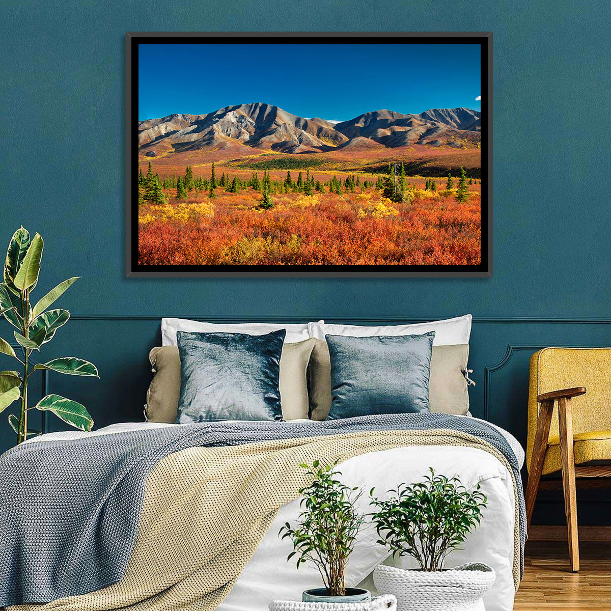 Denali Autumn Peaks Wall Art