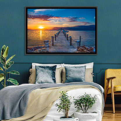Islamorada Pier at Golden Hour Wall Art