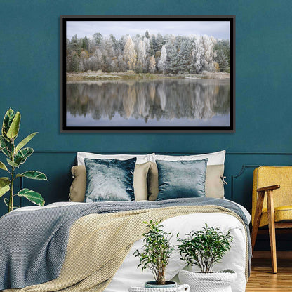 Pskov Region Forest Lake Wall Art