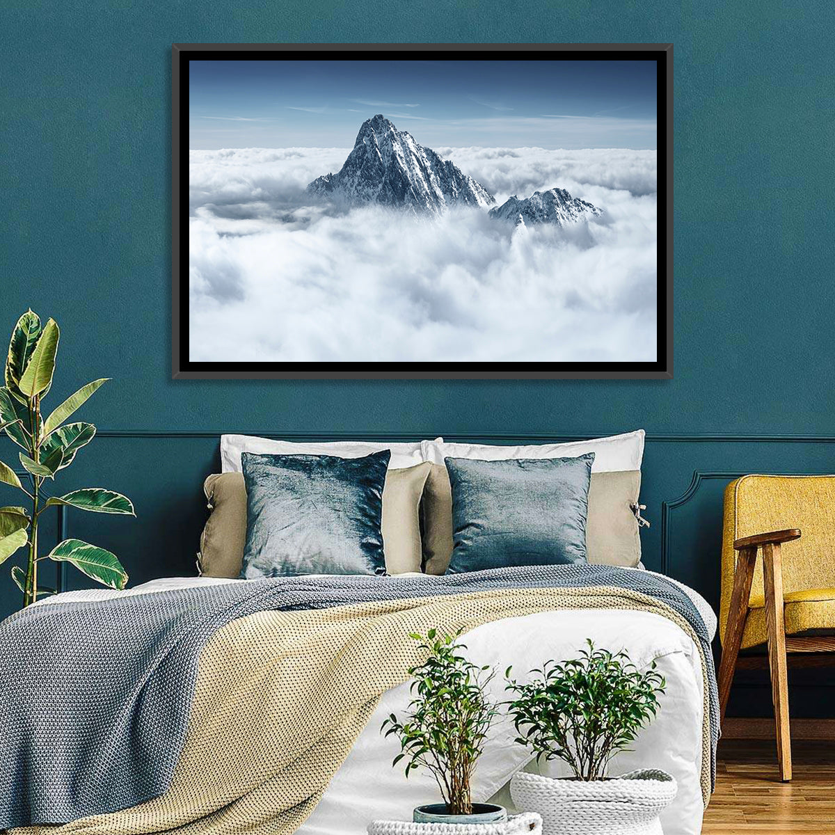 Peaks Above Clouds Wall Art