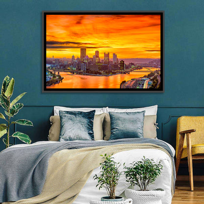 Pittsburgh Skyline at the Point Wall Art