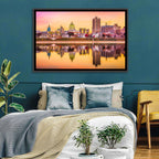 Harrisburg Golden Hour Skyline Wall Art