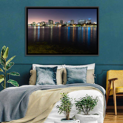 Oakland Skyline Over Lake Merritt Wall Art