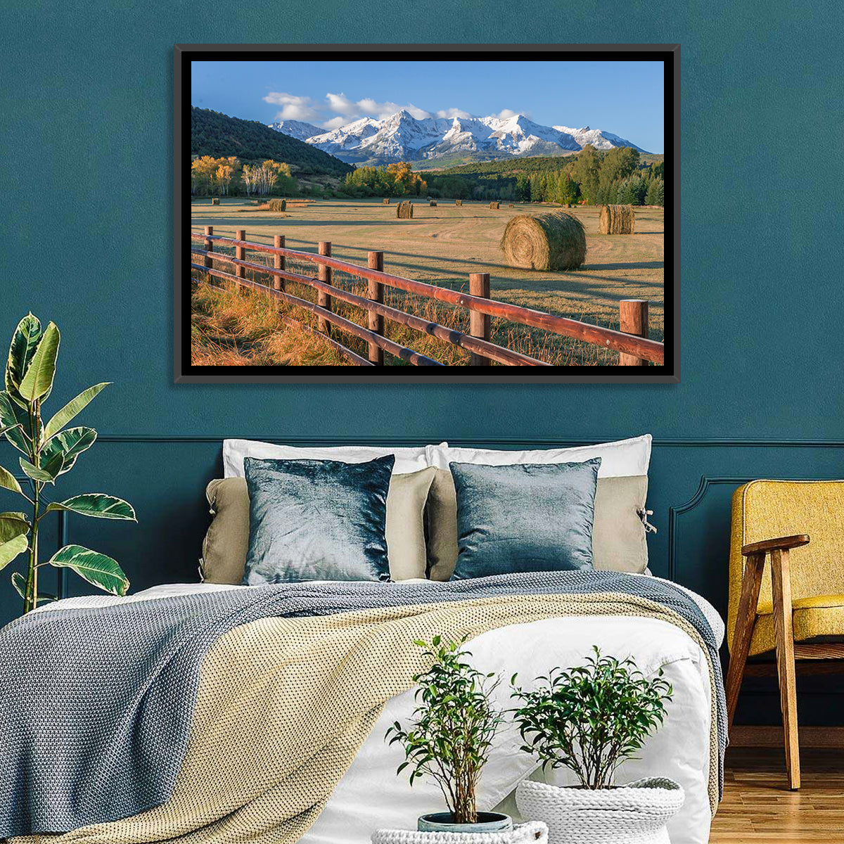 Colorado Hay Bales Wall Art