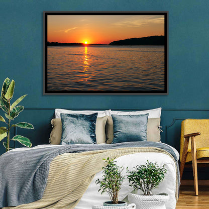 Mississippi River Sunset Wall Art