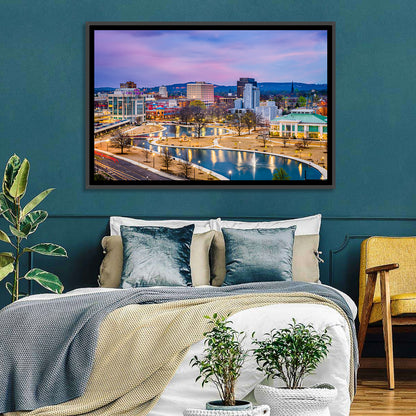 Huntsville Twilight at Big Spring Park Wall Art