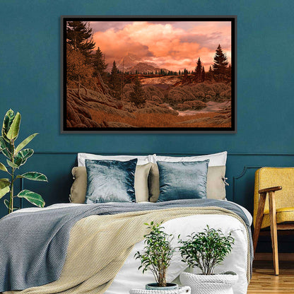 Rocky Mountain Lake at Dusk Wall Art