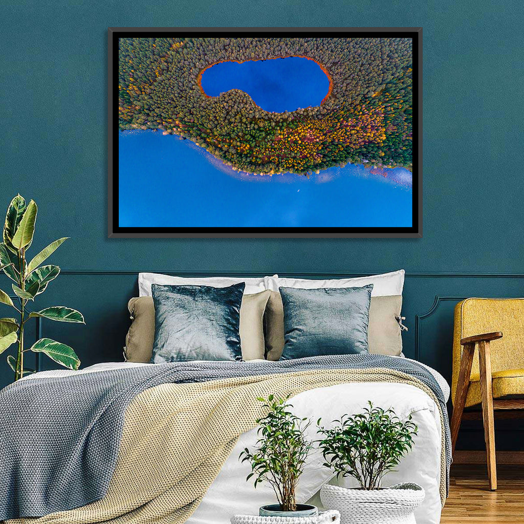 Autumn Forest Lake Wall Art
