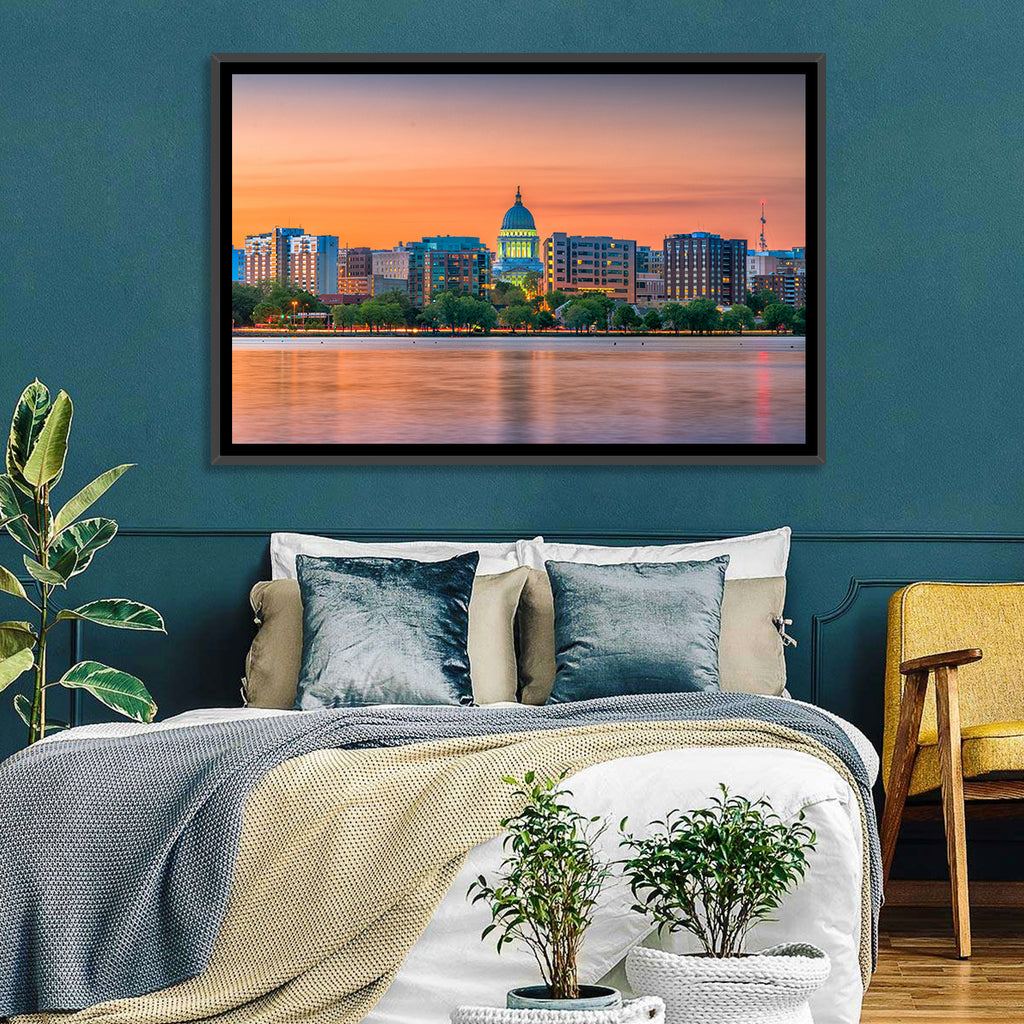 Madison State Capitol Skyline Wall Art