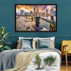 Boston Harbor at Dusk Wall Art