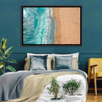 Turquoise Coastline Aerial Wall Art