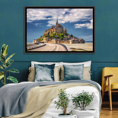 Mont Saint-michel at Low Tide Wall Art