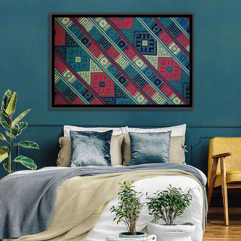 Handwoven Geometric Textile Wall Art