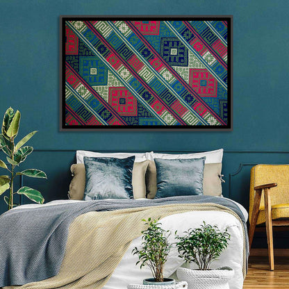 Handwoven Geometric Textile Wall Art
