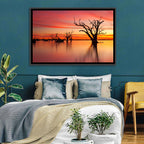 Lake Bonney Sunset Reflections Wall Art