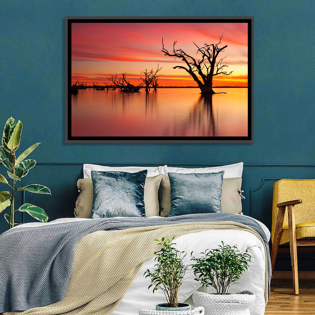 Lake Bonney Sunset Reflections Wall Art