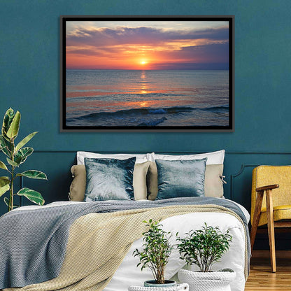 Lake Michigan Sunset Reflection Wall Art