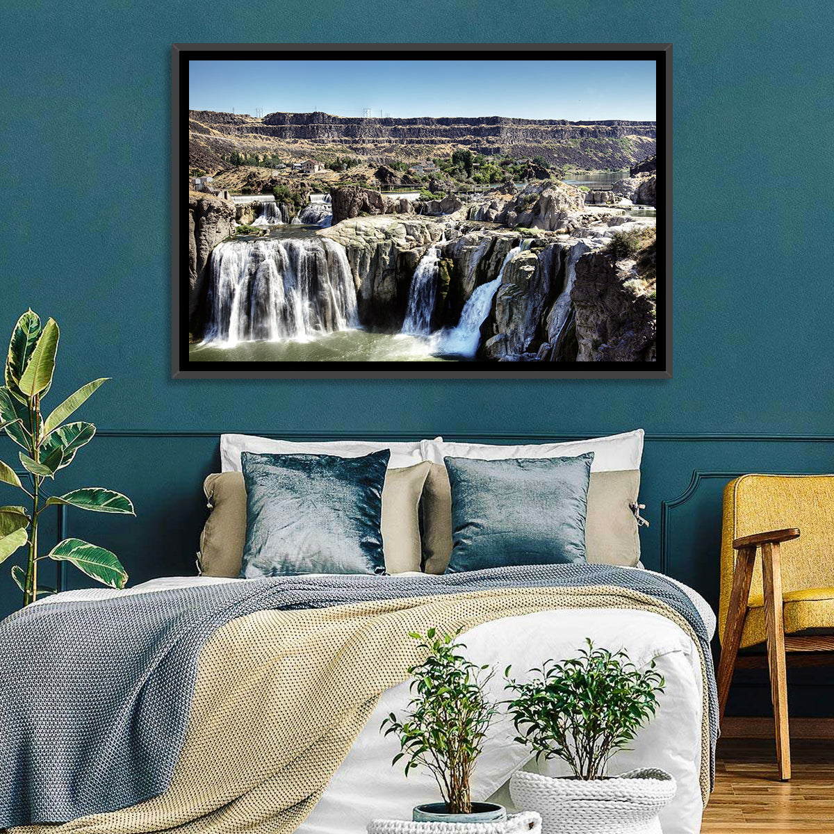 Shoshone Falls, Twin Falls Idaho Wall Art in a room, landscape